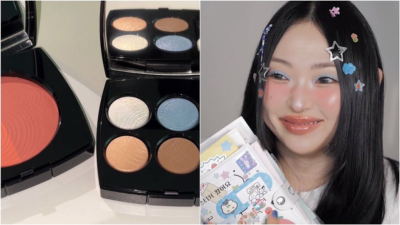[월간신상/24년 3월] 블루코어 메이크업 | Blue Core Make-up 🛋️ | 샤넬 2024 스프링 머메이드 컬렉션 쉐도우, 샤넬 블러셔, 글맆 하이라이터, 퓌 립글로스