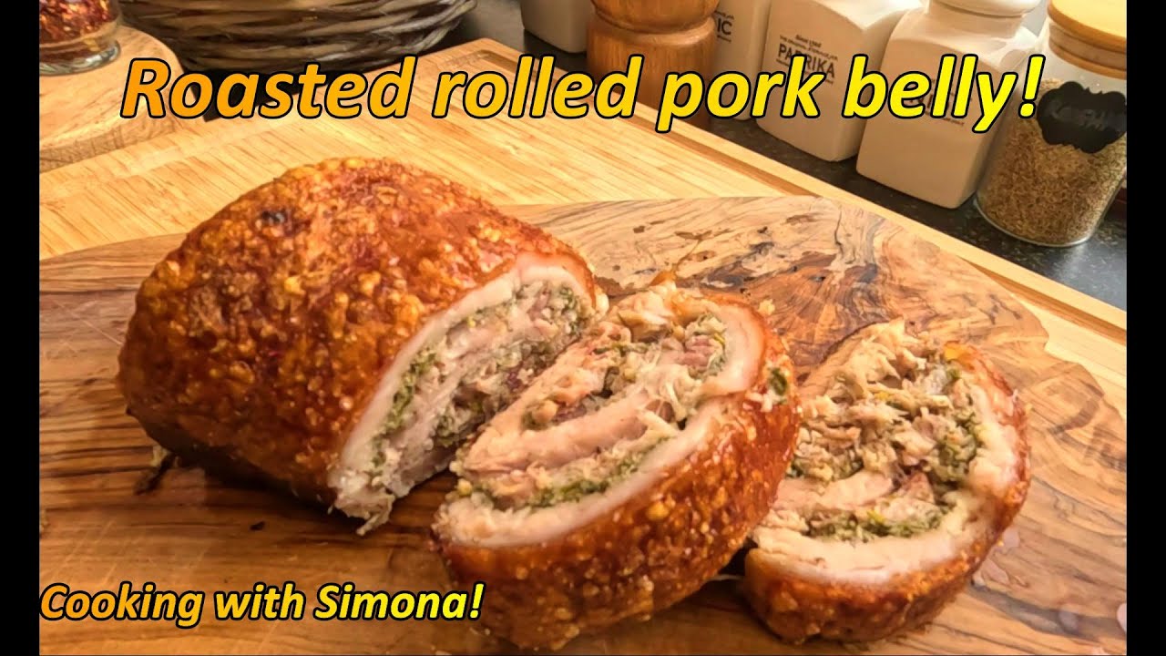 Roasted rolled pork belly recipe | Crock pot & Air Fryer Recipe