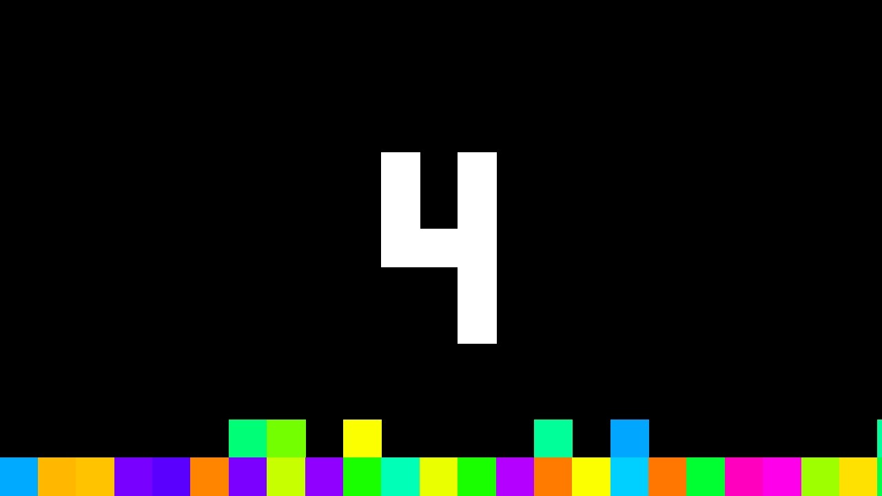 4 Seconds Timer ‐ Flowing Pixels
