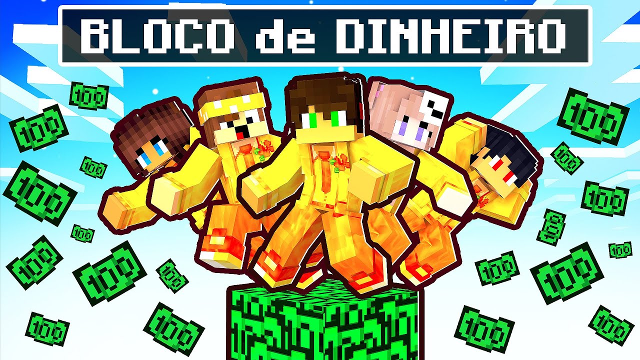PRESO EM UM BLOCO de DINHEIRO no Minecraft