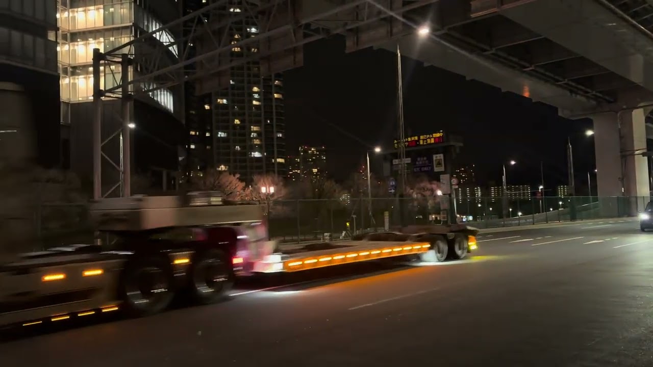 スカニア　トレーラー　お台場通過