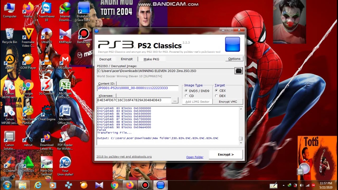 merubah ps2 iso menjadi pkg.