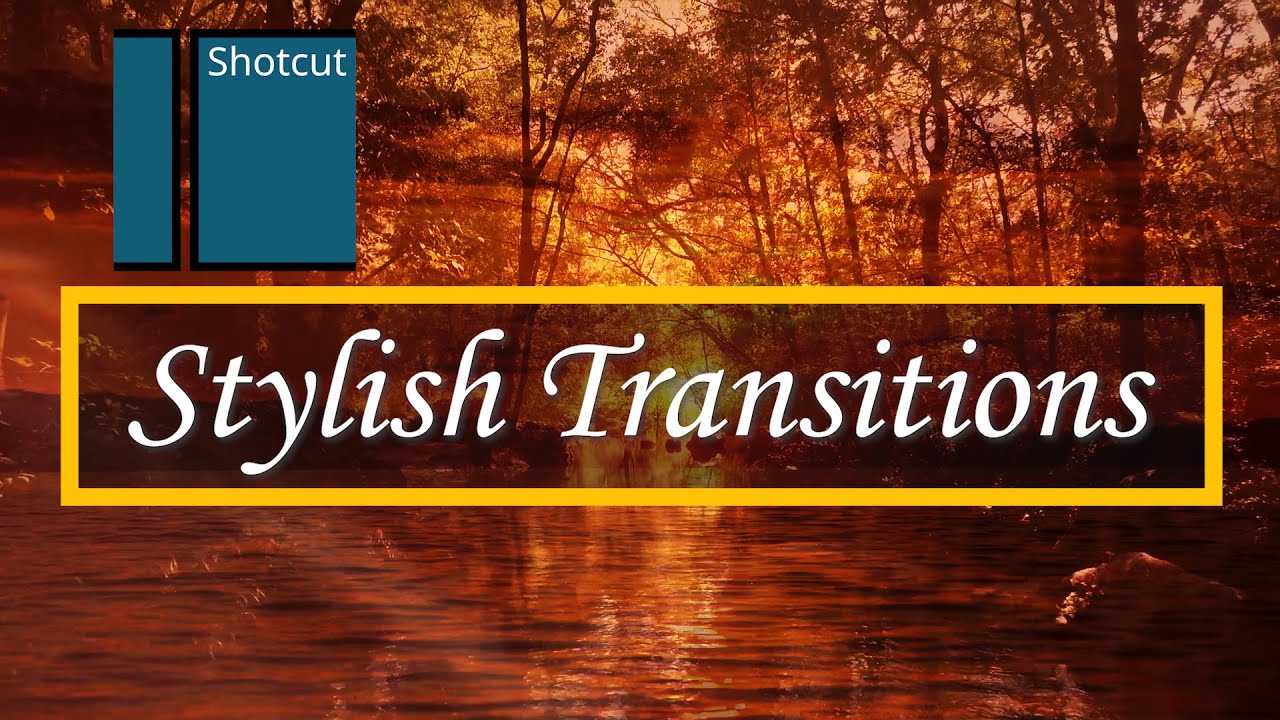 Shotcut Tutorial 2020 | Stylish Transitions