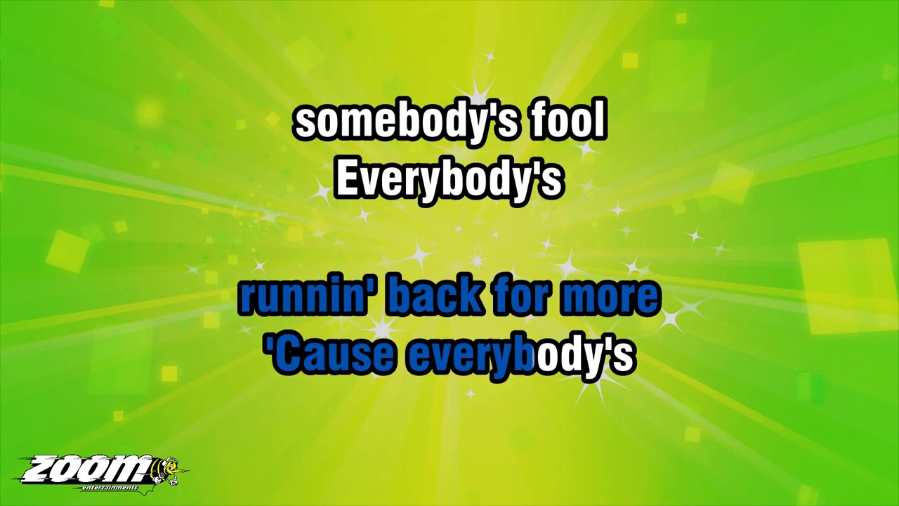 Connie Francis - Everybody's Somebody's Fool - Karaoke Version from Zoom Karaoke