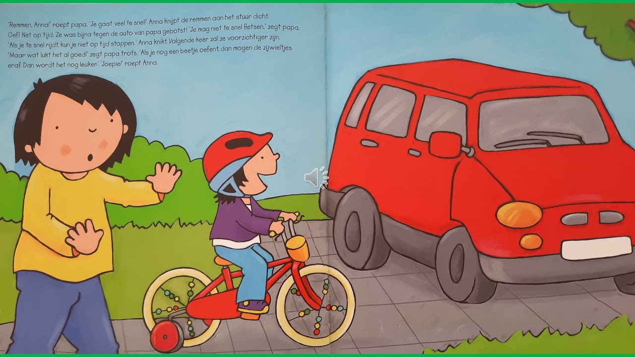 Groepen 1: thema sporten: Grote Anna leert fietsen
