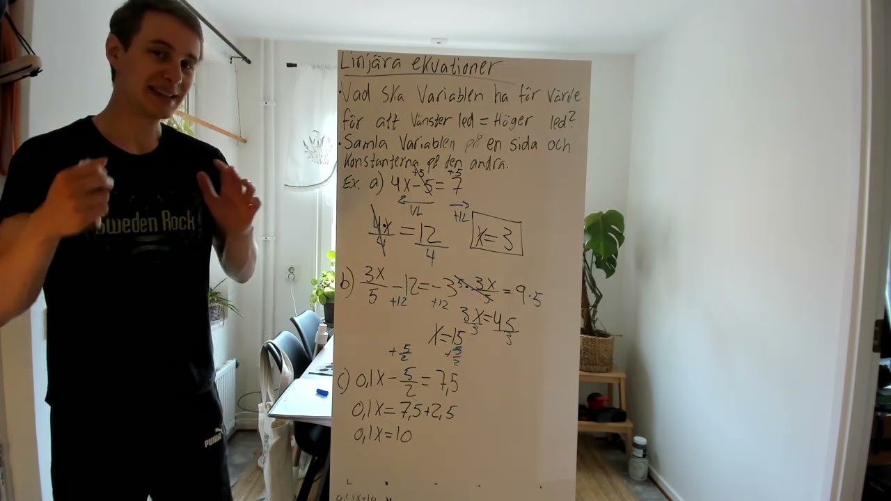 Linjära ekvationer