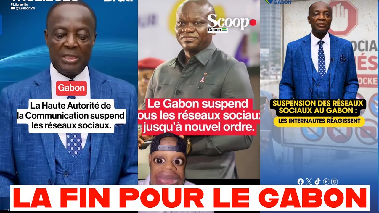 GABON 🇬🇦: SUSPENSION DE TOUS LES RÉSEAUX SOCIAUX AU GABON : Interaction des internautes 