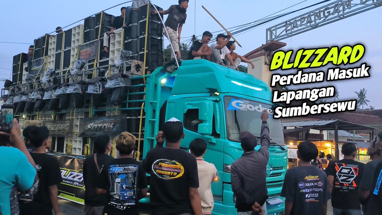 Detik Detik Blizzard memasuki Lapangan Sumbersewu menyusul BP AUDIO 🔥