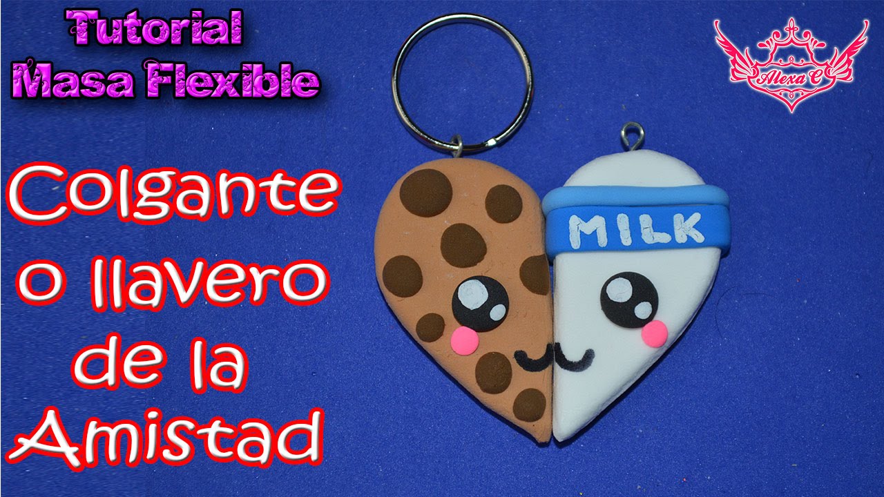 ♥ Tutorial: Colgante o Llavero de la Amistad de Masa Flexible ♥