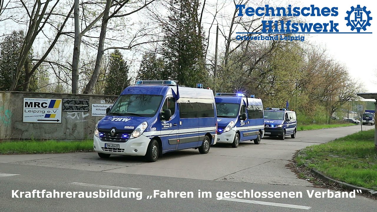 Kraftfahrerausbildung - Geschlossener Verband | THW Leipzig