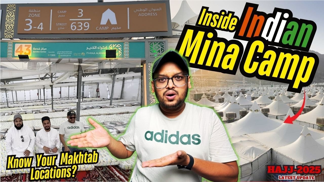 Surprised to visit Inside Indian Mina Camp?| Mina Facilities for Indians |  Exclusive Hajj 2025