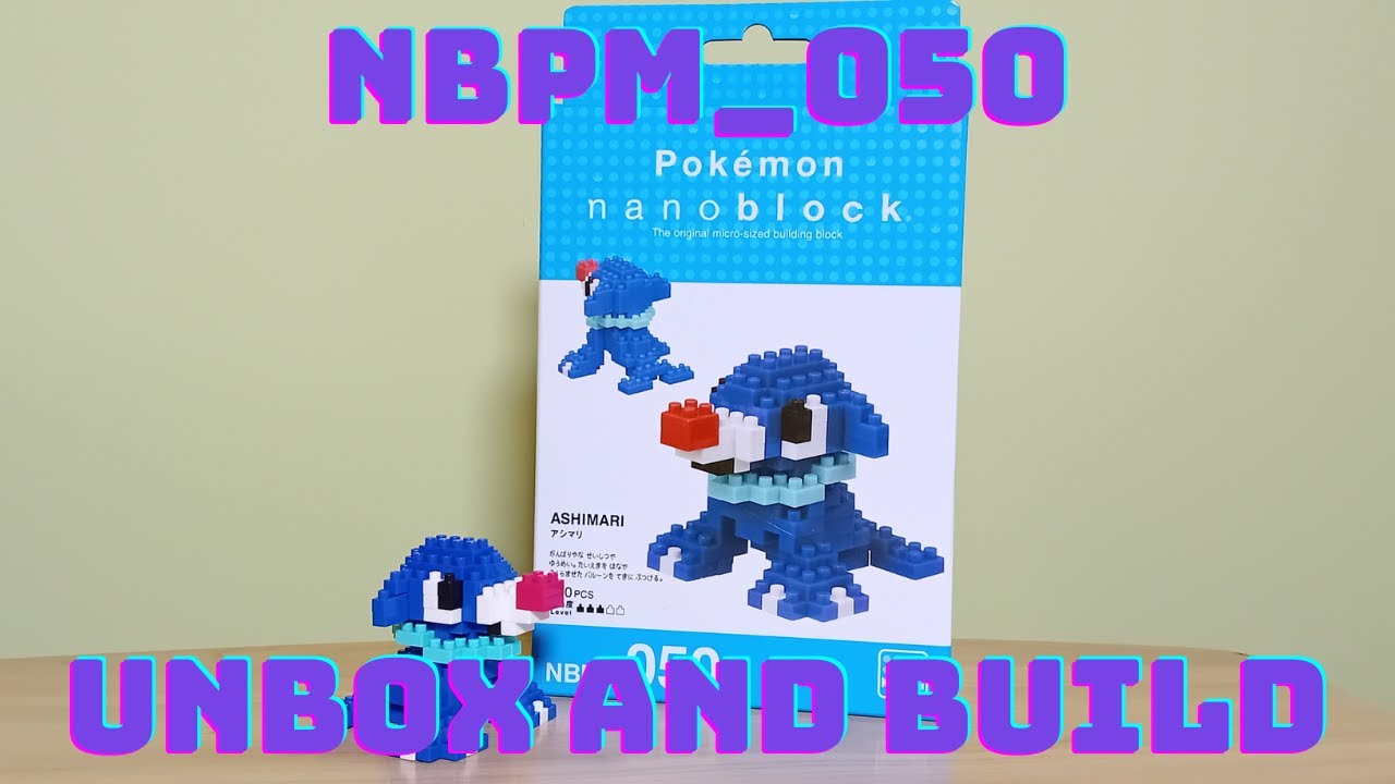 NBPM_050 Pokemon Nanoblock Popplio Unbox and Build