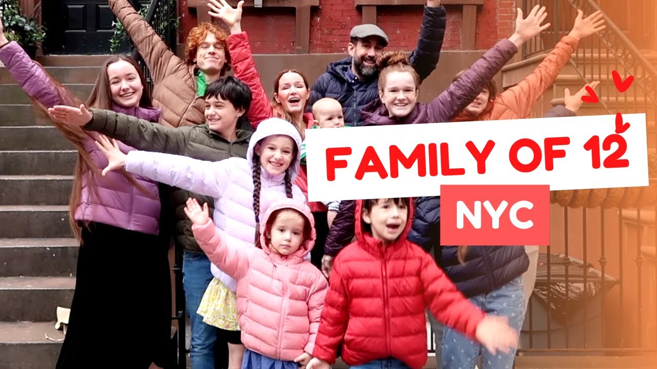 FAMILY OF 12 ❤️ DAY IN THE LIFE 🗽NYC *Sunday walk to Rockefeller Center, Church,Chinatown #reallife