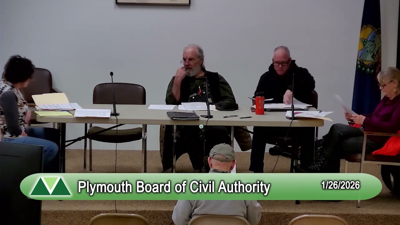 Plymouth Board of Civil Authority 1/26/2026