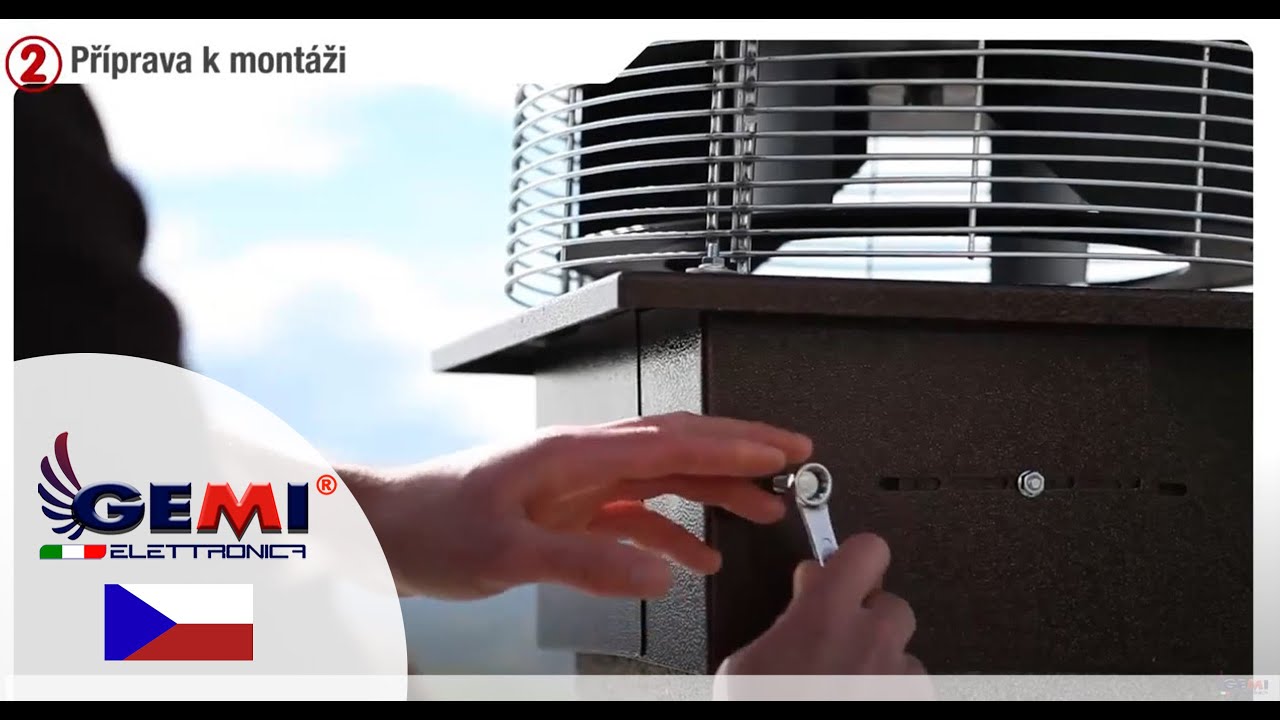 Komínový Ventilátor Střešní Radiální Na Tah Komína Pro Odtah Spalin - Montážní Videa Gemi