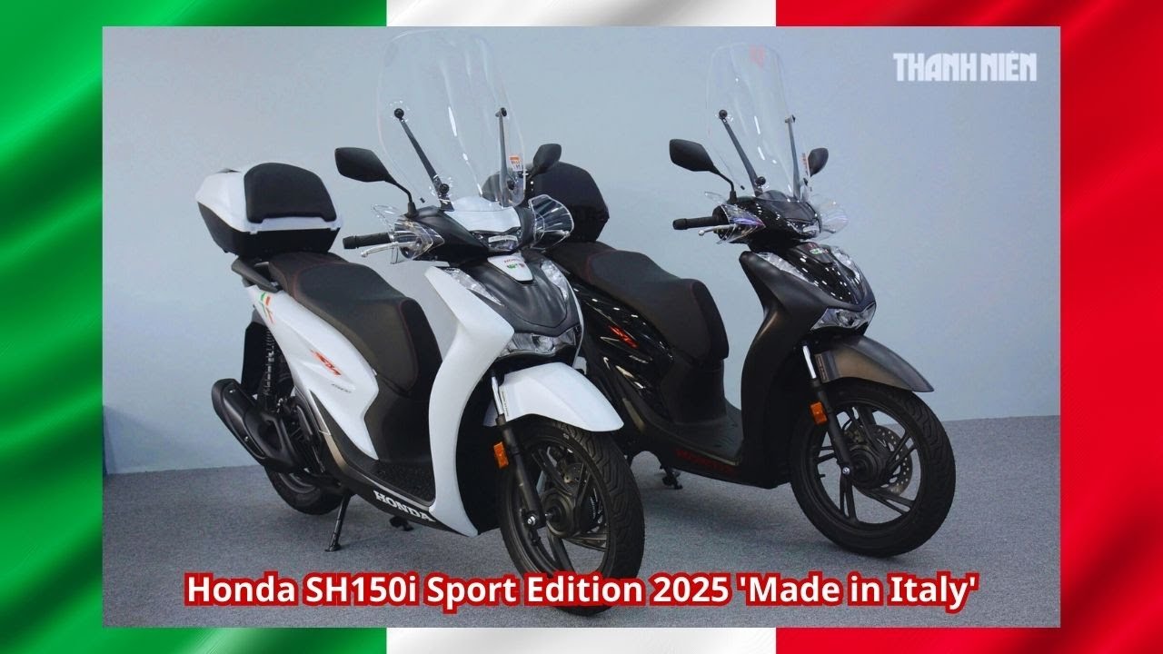 Honda SH150i Sport Edition 2025 'Made in Italy' vừa về đến Việt Nam