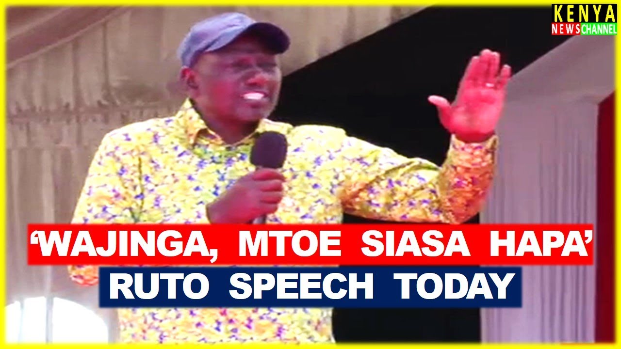 Ruto ANGRY speech today in Machakos - Listen what he told Kalonzo, Gachagua, Sifuna & Matiangi