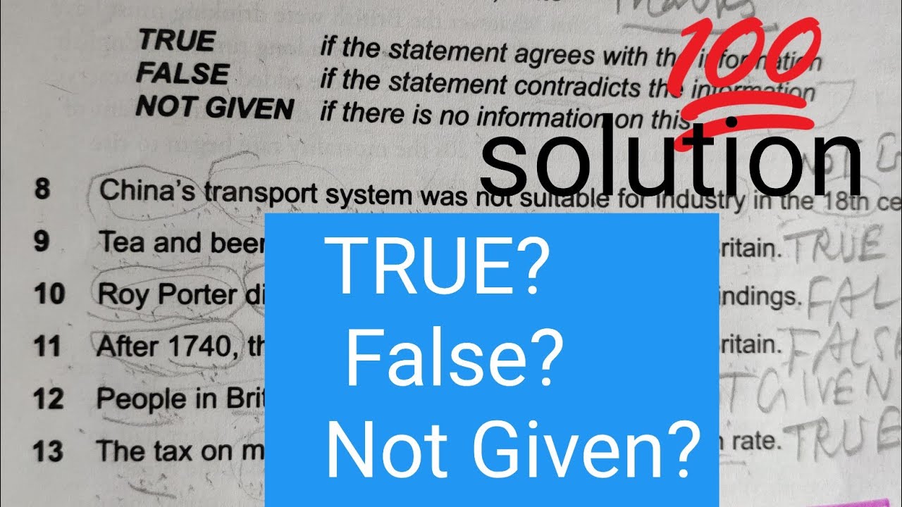 TRUE |FALSE | NOT GIVEN |How to solve?| strategies for IELTS test@IELTS-9-Monika