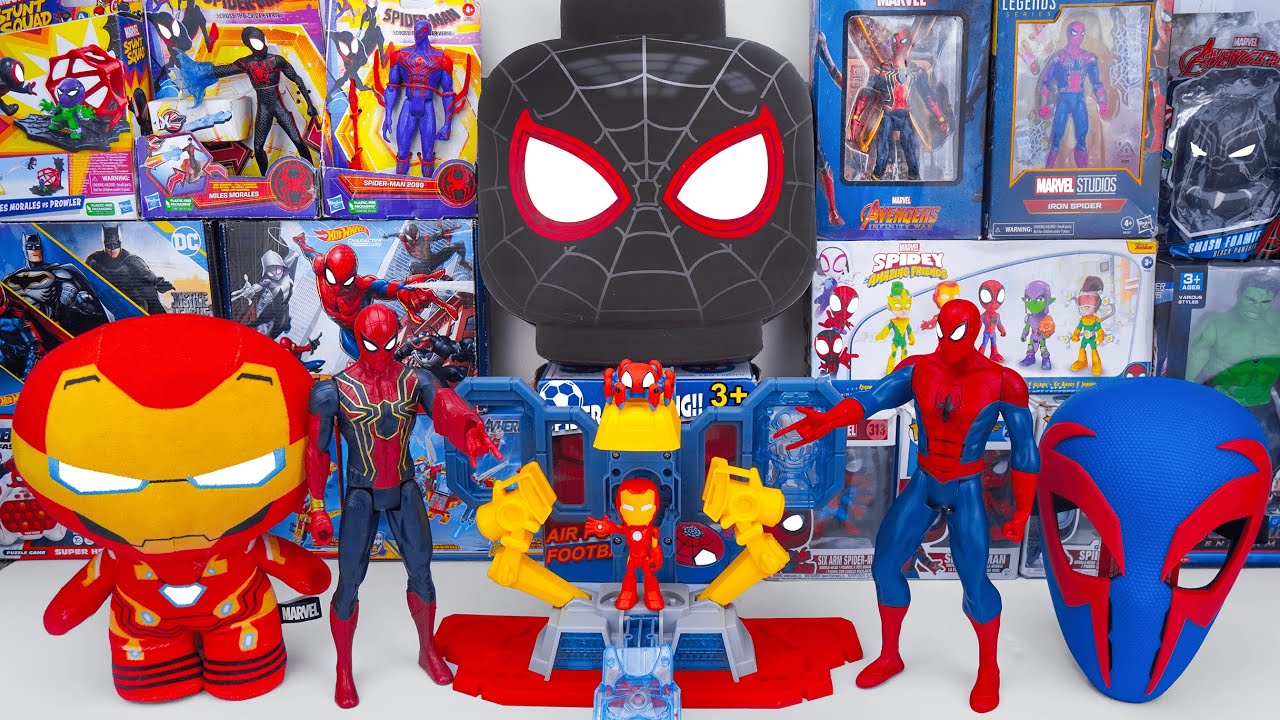 Marvel Spiderman Toys Unboxing Review | Marvel Spiderman vs Venom Head Lego Box | Spider Man Masks