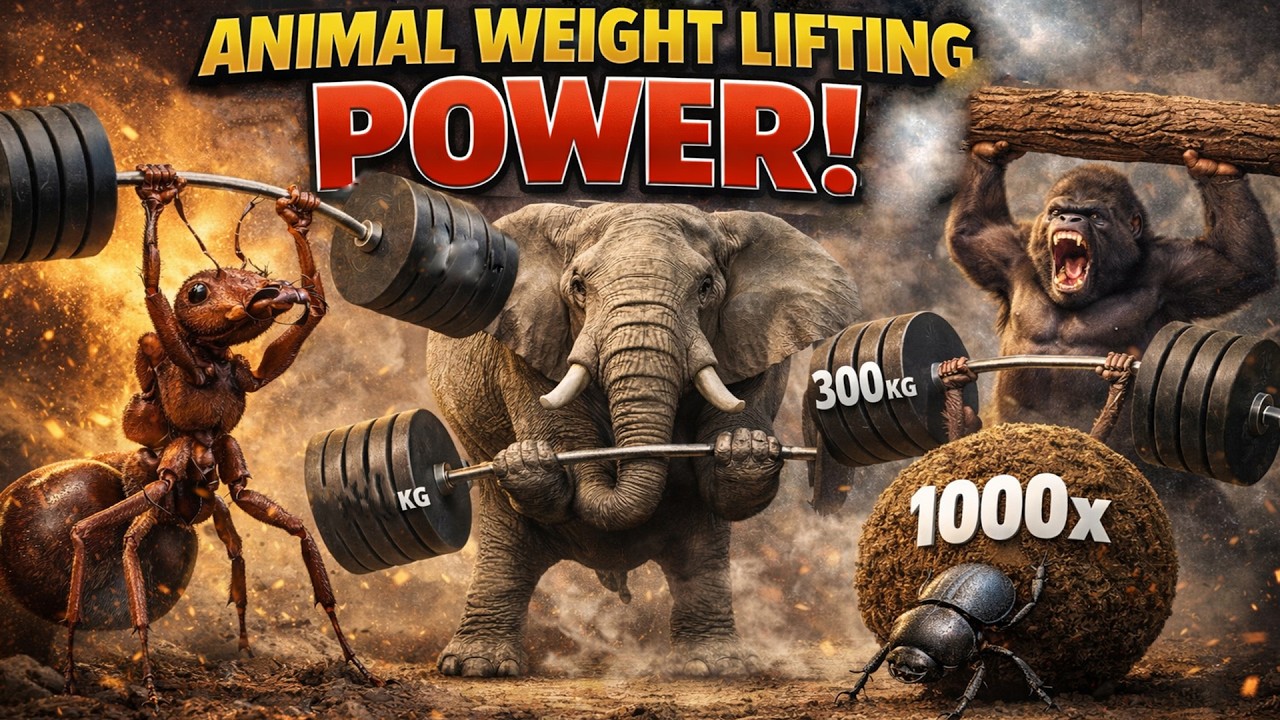 Strongest Animals in the World 🦍 | Who Can Lift the Most Weight?