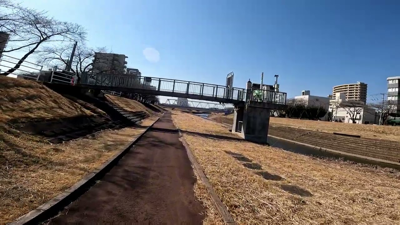水戸駅から千波公園を経由して偕楽園駅まで探索　【4K対応】