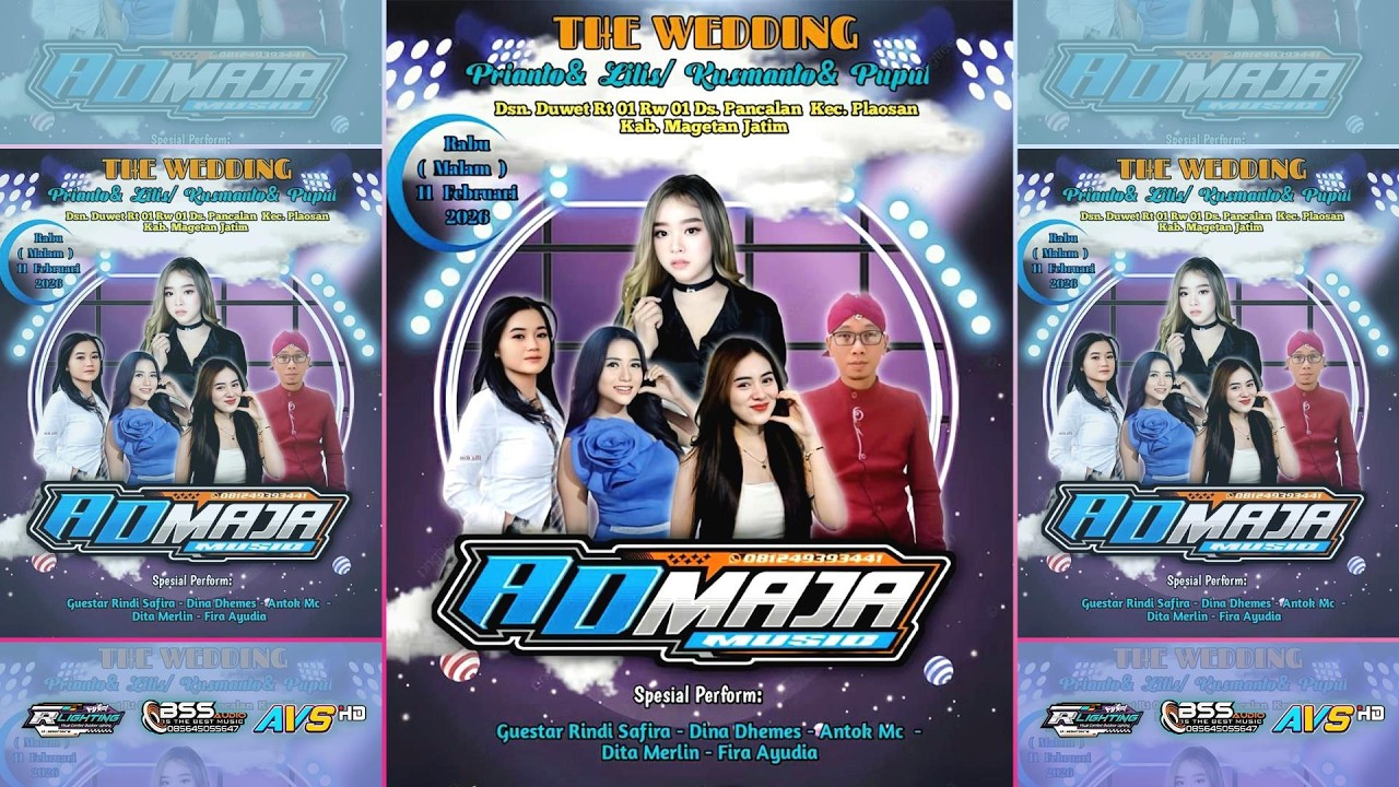 live  part2✨ OM. ADMAJA  Musik 🎼🎺 Pernikahan  KUSWANTO 💖 PUPUT  **  SHELIA Wedding  * AVS MULTIMEDIA