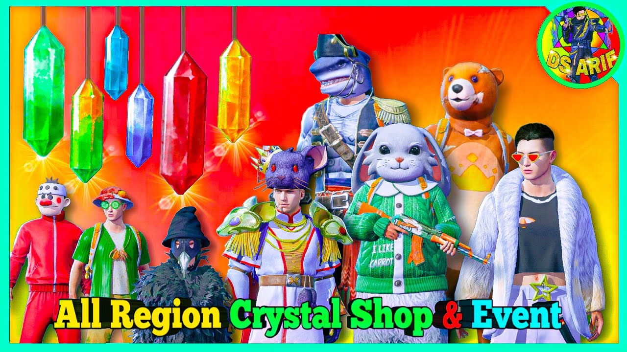 BEST REGION FOR PUBG EVENT & CRYSTAL SHOP ( Growing Pack ) ( Bonus Challenge) #pubgregion #dsarif