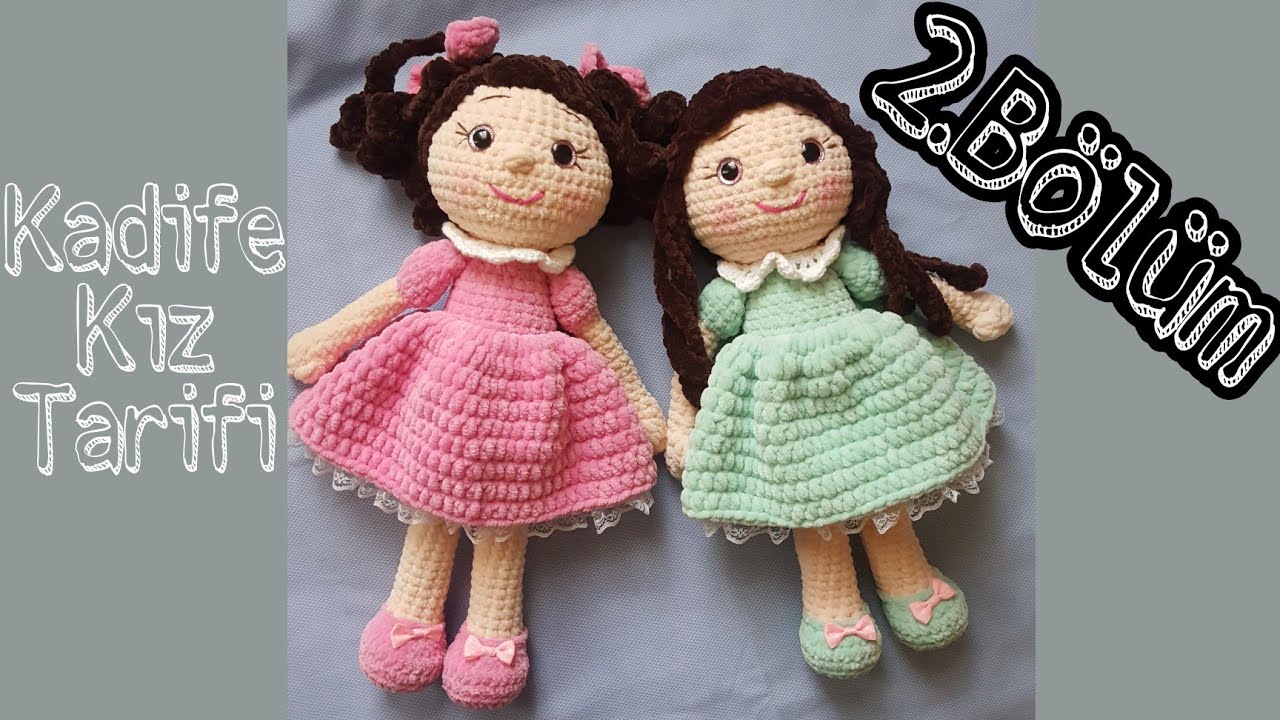 Kadife iple Bebek Yapımı/2.Bölüm/Amigurumiye ueni baslayanlar icin kolay bebek tarifi