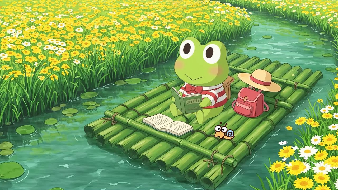 Keroppi&rsquo;s Morning Chill Lofi 🌼📖 Lofi Vibes for Study, Chill & Dreamy Moments on the Water 🌿🎧