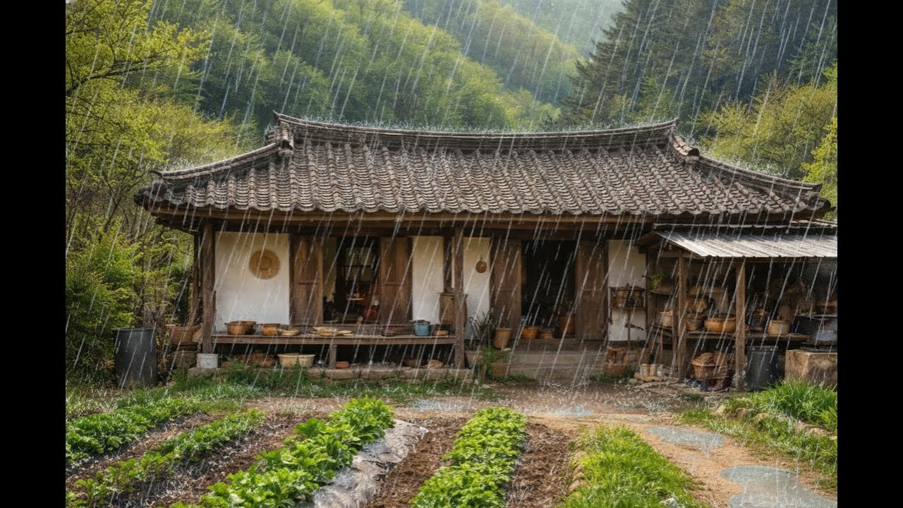 Rainy Countryside Night for Deep Sleep | 잠들기 전, 비 내리는 시골집에서 2시간