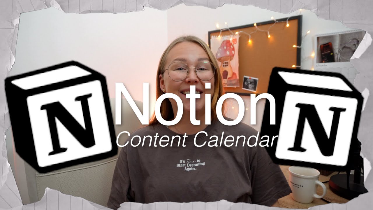 Notion Content Calendar – Del 3 📋 Vyer, videomallar & färgkoordinering ✨