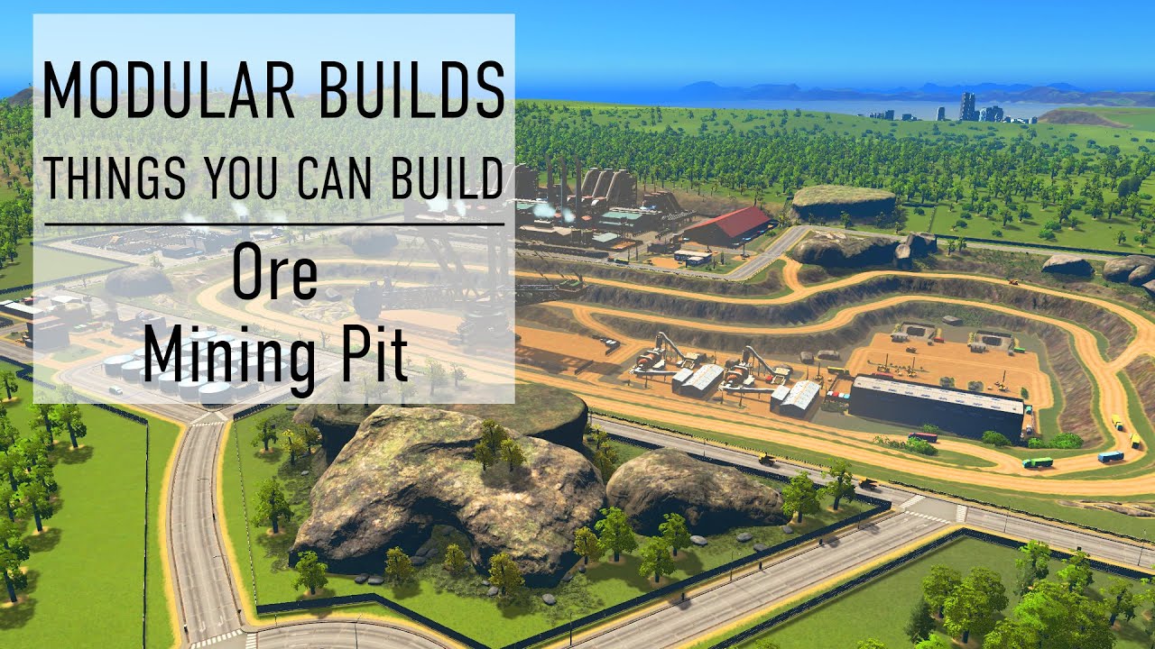 Ore Mining Quarry - Cities Skylines Modular Builds - No Mods (Mini Build Guides)