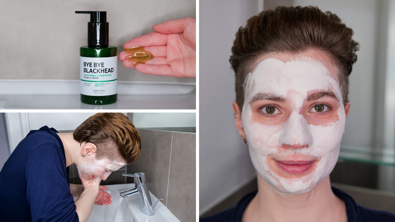 How to use Some By Mi Bye Bye Blackhead 30 Days Miracle Green Tea Tox Bubble Cleanser