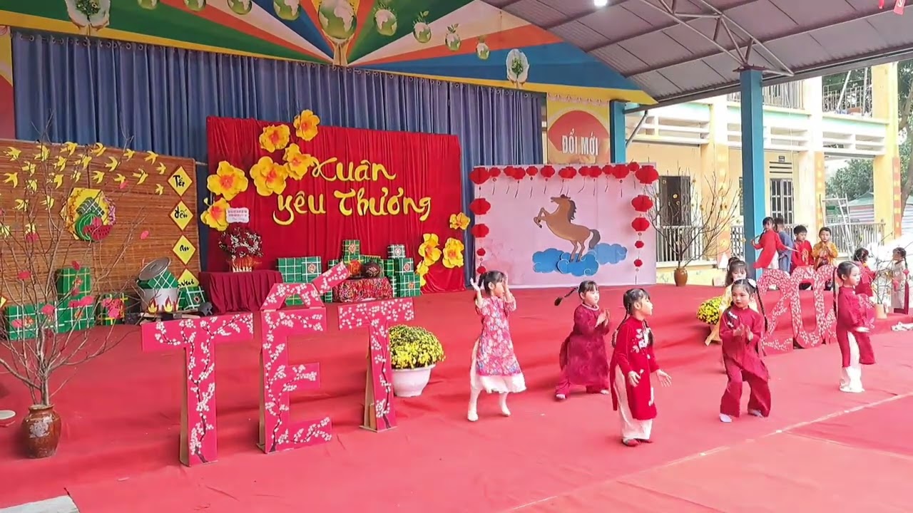 Múa BÉ CHÚC TÊT-XÚC SẮC XÚC XẺ lớp 5TA1, MN Quỳnh Lâm, Hòa Bình