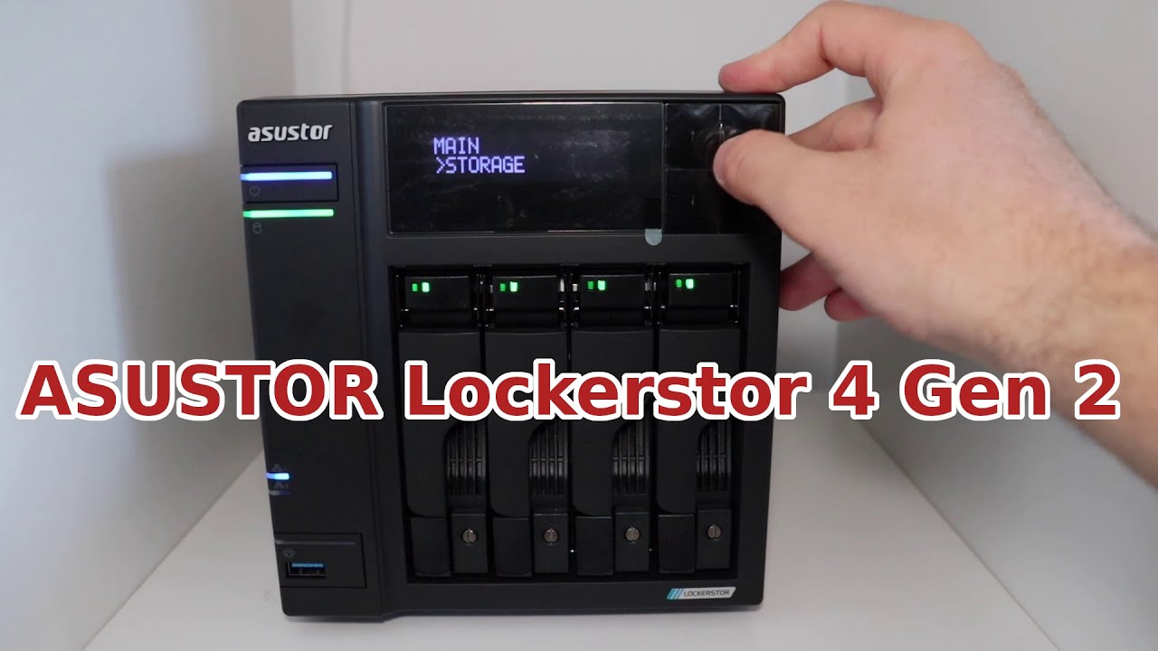 Сетевое хранилище ASUSTOR Lockerstor 4 Gen 2 AS6704T для дома и малого офиса с Linux, Docker, Por...