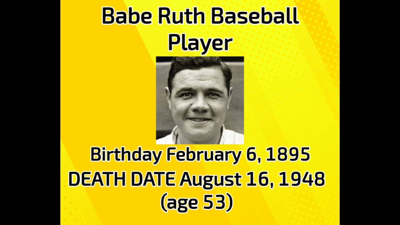 Happy birthday Babe Ruth gone but not forgotten 
