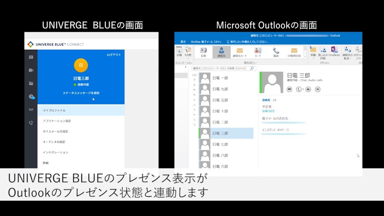 UNIVERGE BLUE Outlook連携動作概要 [NECプラットフォームズ公式]