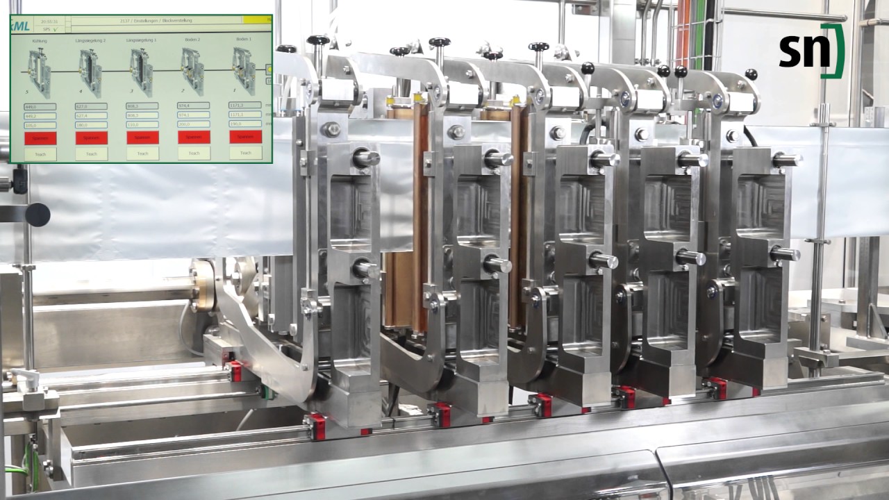 SN Maschinenbau FMH 80 Horizontal Form-Fill-Seal machine in hygienic design