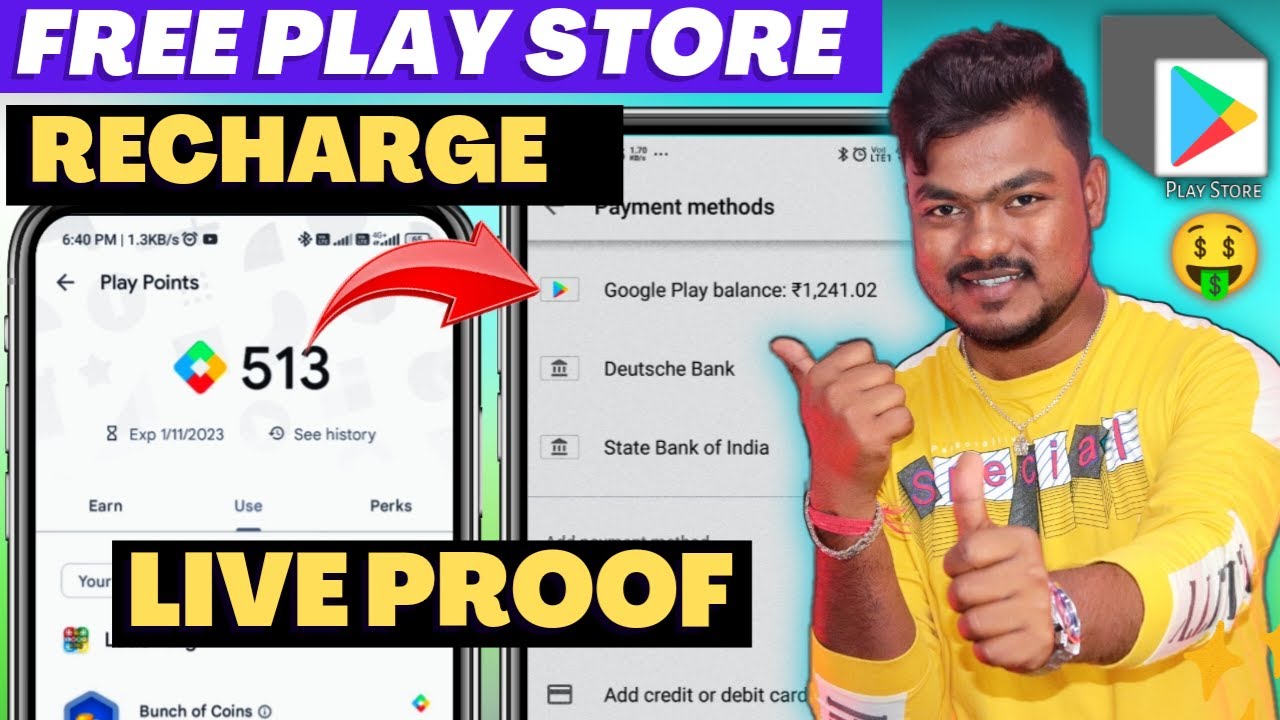 How To Get Play Store Money | Google Play Points Se Play Store Recharge