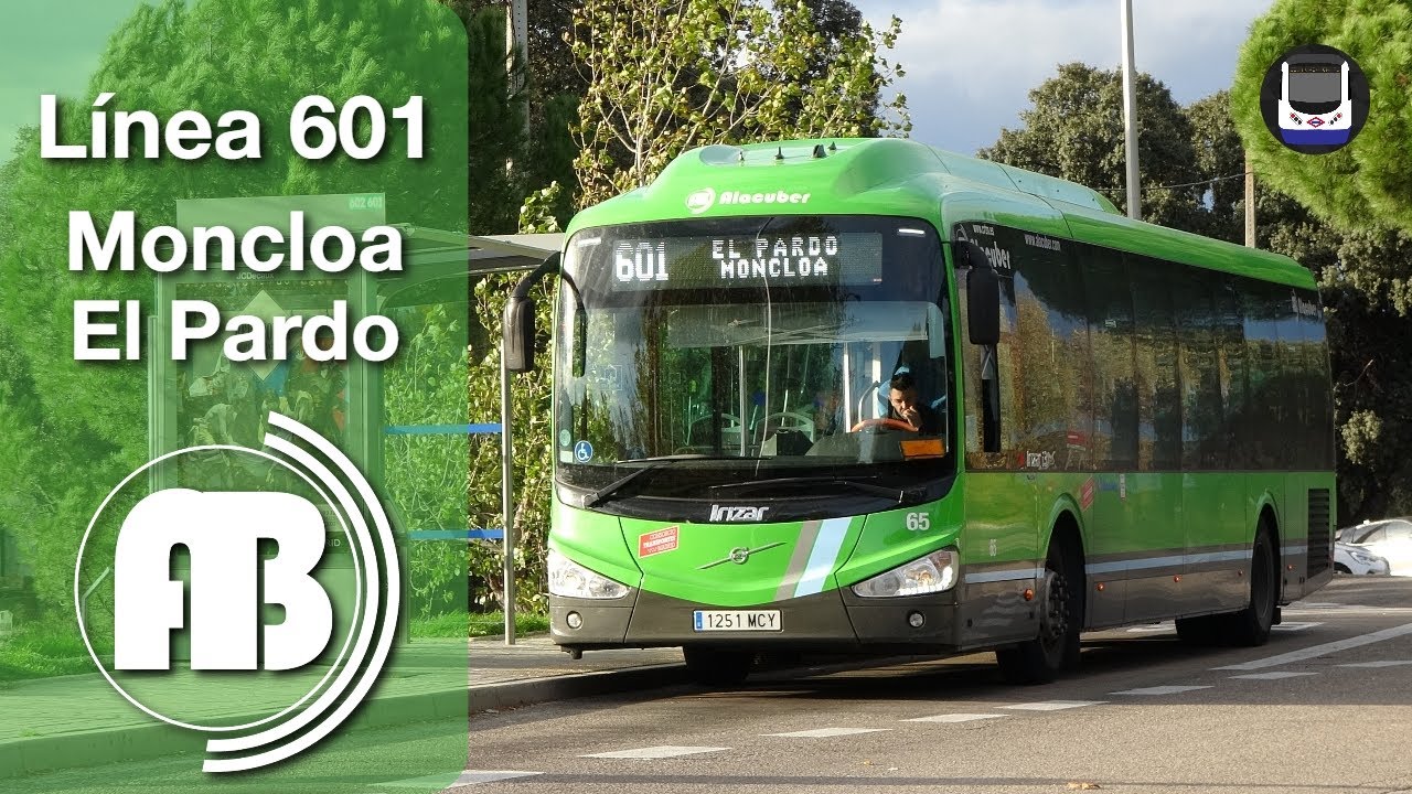 Viaje en la línea 601 de Alacuber | Moncloa - El Pardo