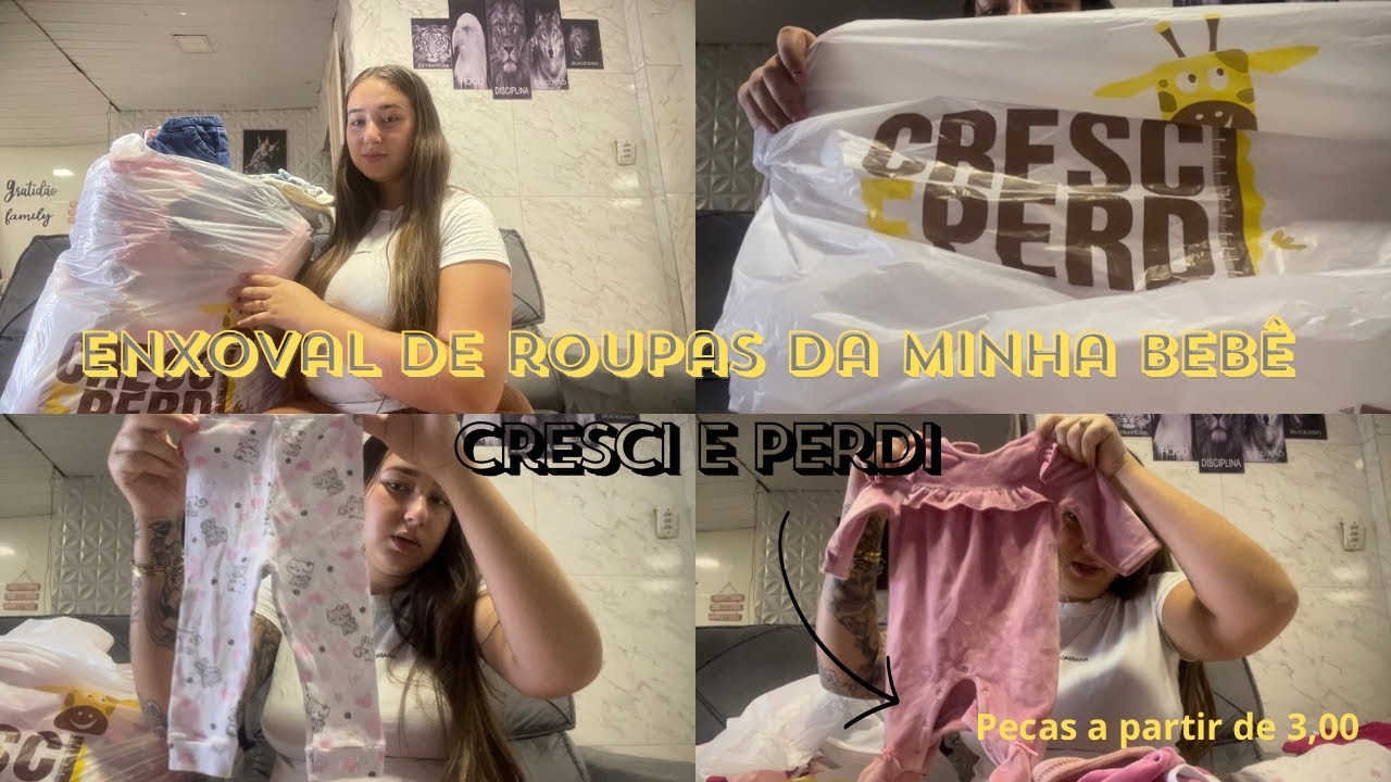 Enxoval de roupas da minha bebê na cresci e perdi / 900 reais em comprar / valeu a pena?