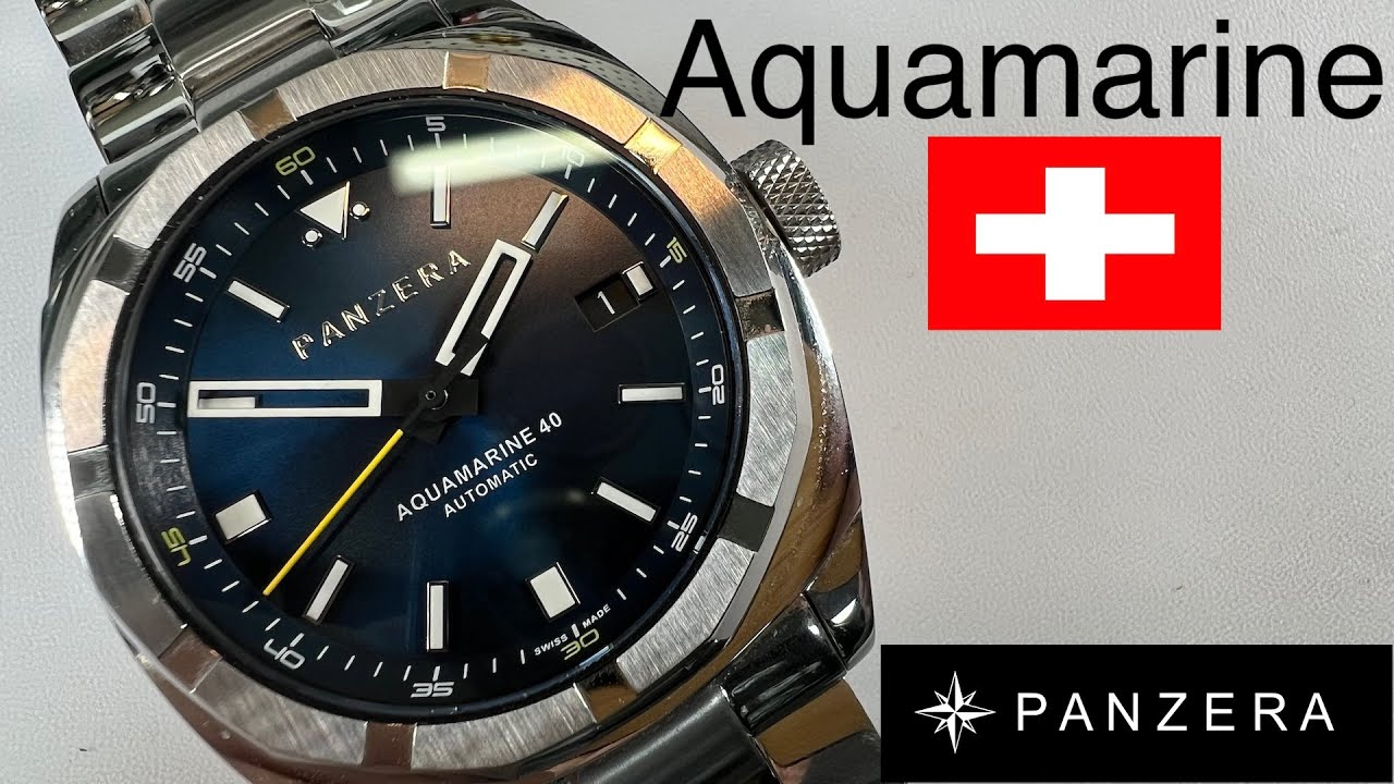 Panzera Aquamarine 40 (сделано в Швейцарии)