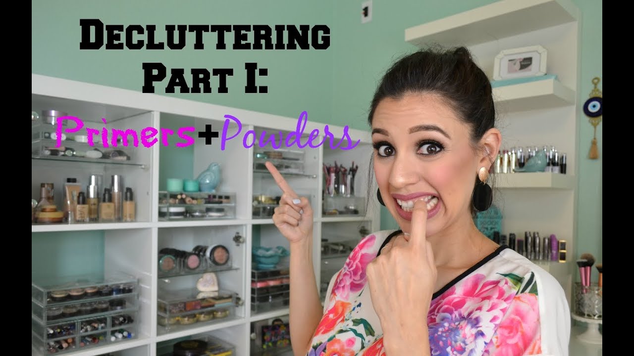 Decluttering Part I: Primers + Powders