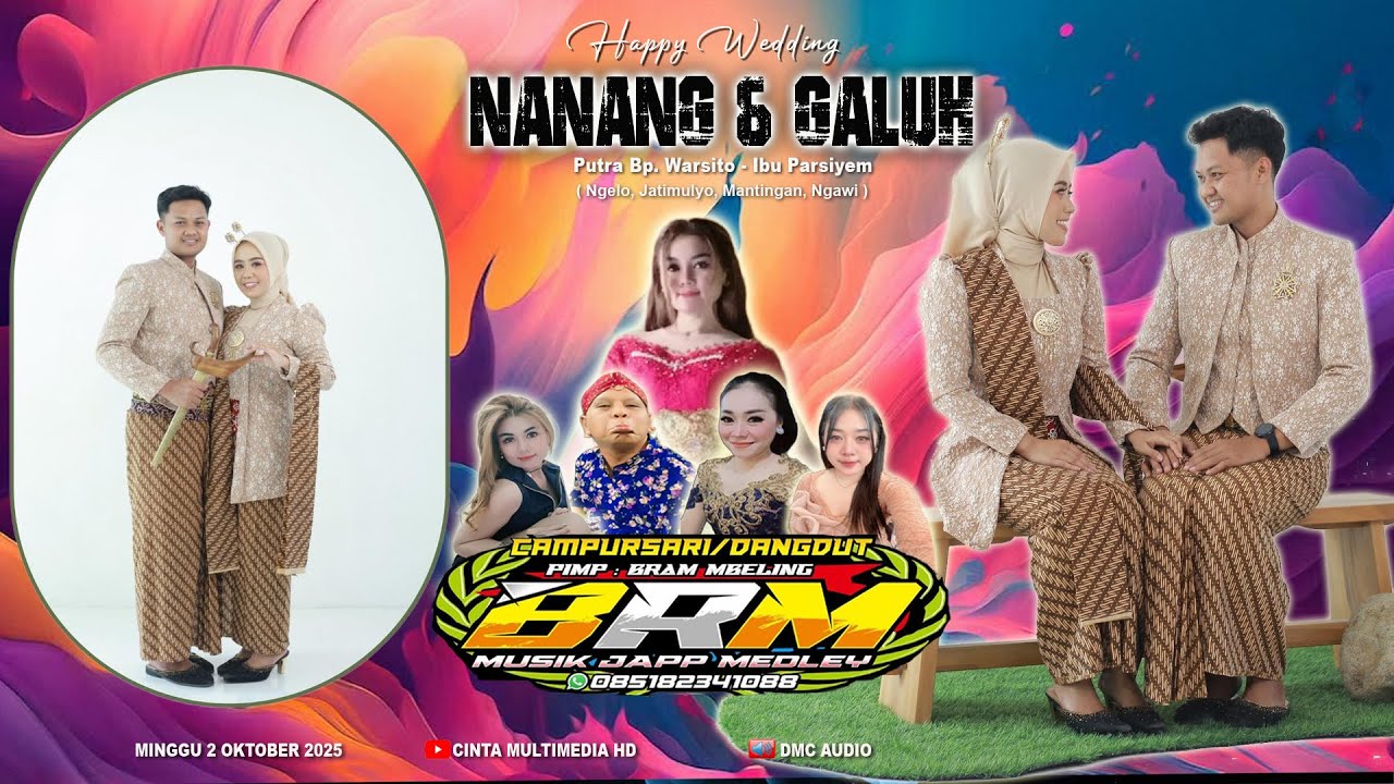 🔴📡Live BRM MUSIC ( Siang ) - DMC AUDIO - Wedding NANANG💞GALUH ( Ngelo, Jatimulyo, Mantingan, Ngawi )