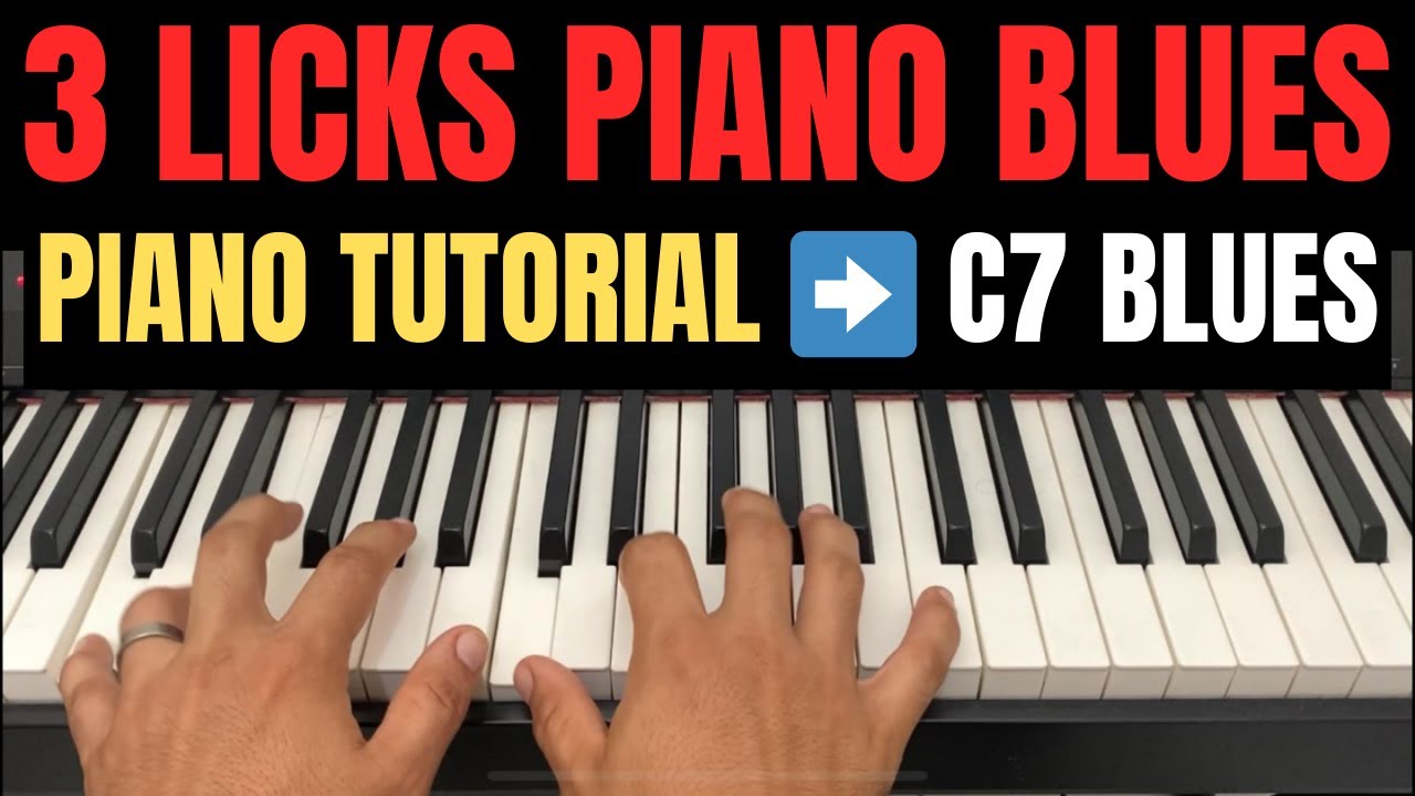 3 LICKS PIANO BLUES - PIANO TUTORIAL | Prof. Andesson Cavalcante (Meu Diário Piano) #pianoblues