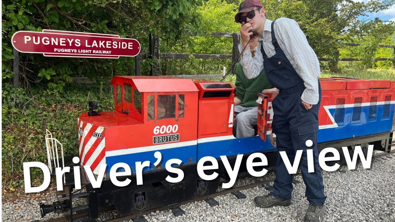 A driver's eye trip around Pugneys Light Railway at Wakefield