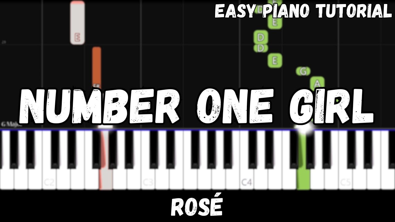 Ros&eacute; - Number One Girl (Easy Piano Tutorial)