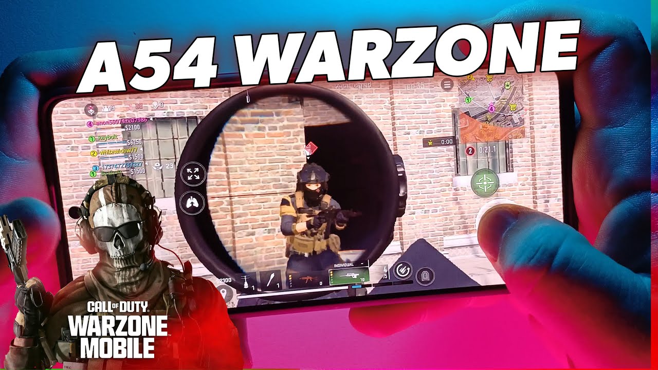 GALAXY A54 rodando COD WARZONE MOBILE