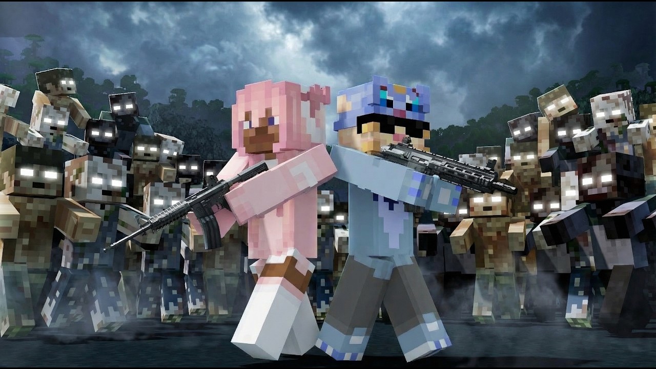 Siamo SOPRAVVISSUTI all'Apocalisse ZOMBIE con le ARMI in Minecraft Hardcore!