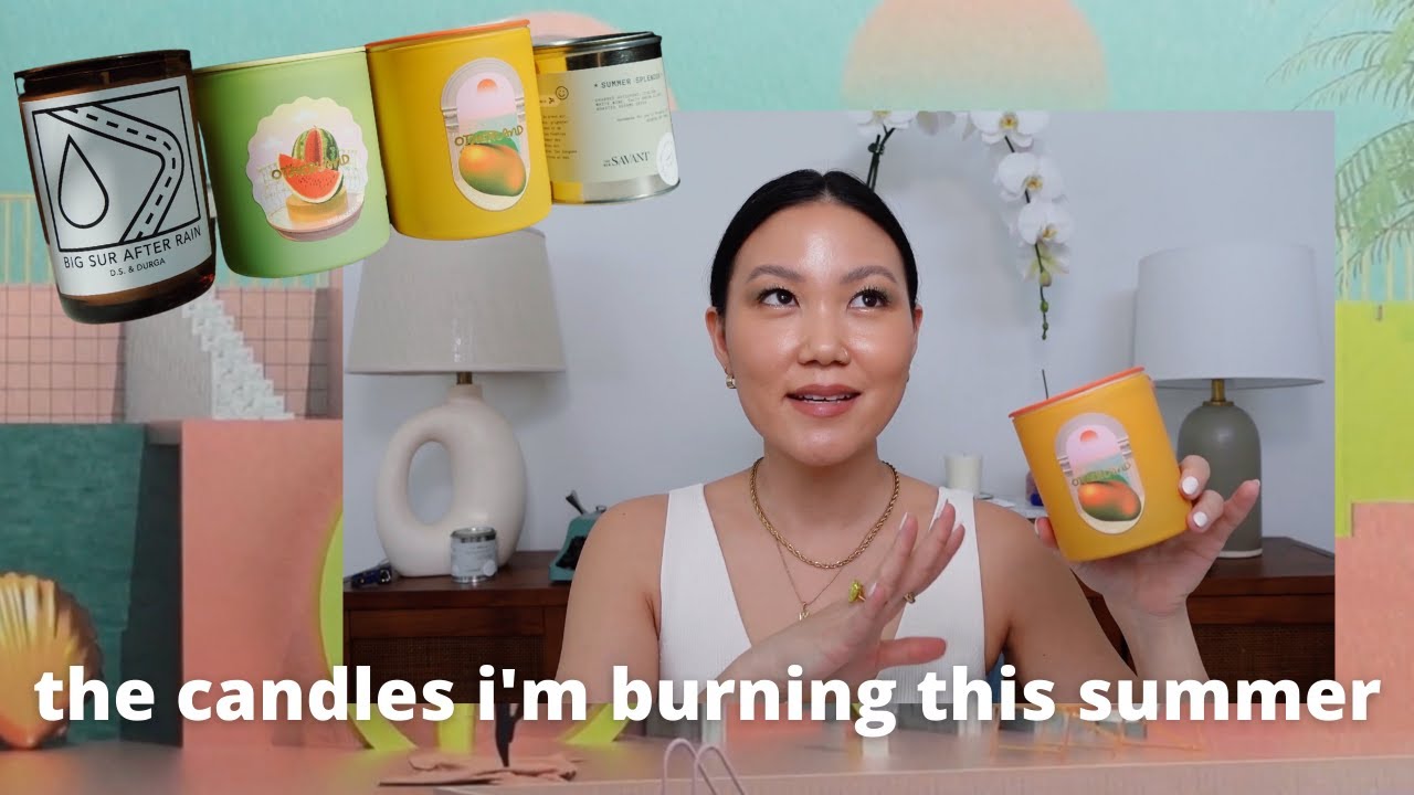JUICY, FRUITY, LUSH, BEACHY SCENTS ☀️ all the candles i'm burning this summer